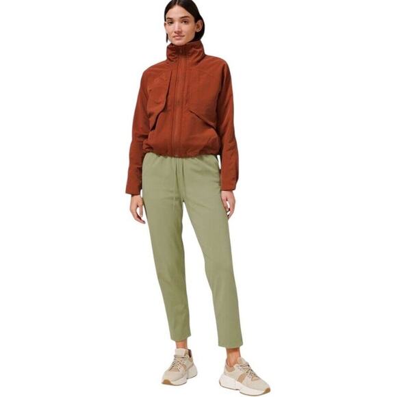 Lululemon Sz 12 Keep Moving Pant Stretch High Rise 7/8 Length Rosemary Green NEW - Picture 16 of 16